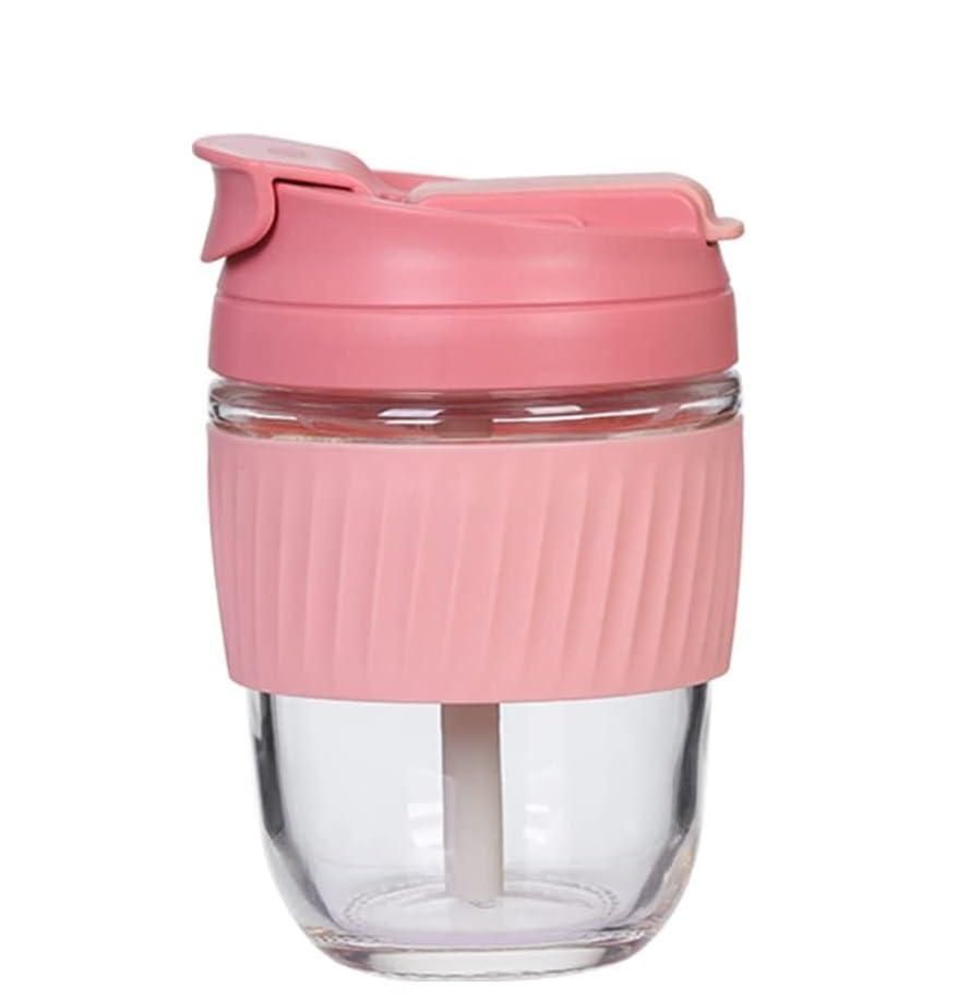 Glass Tumbler with Airtight Lid and Straw – Eco-Friendly Sipping in Style!