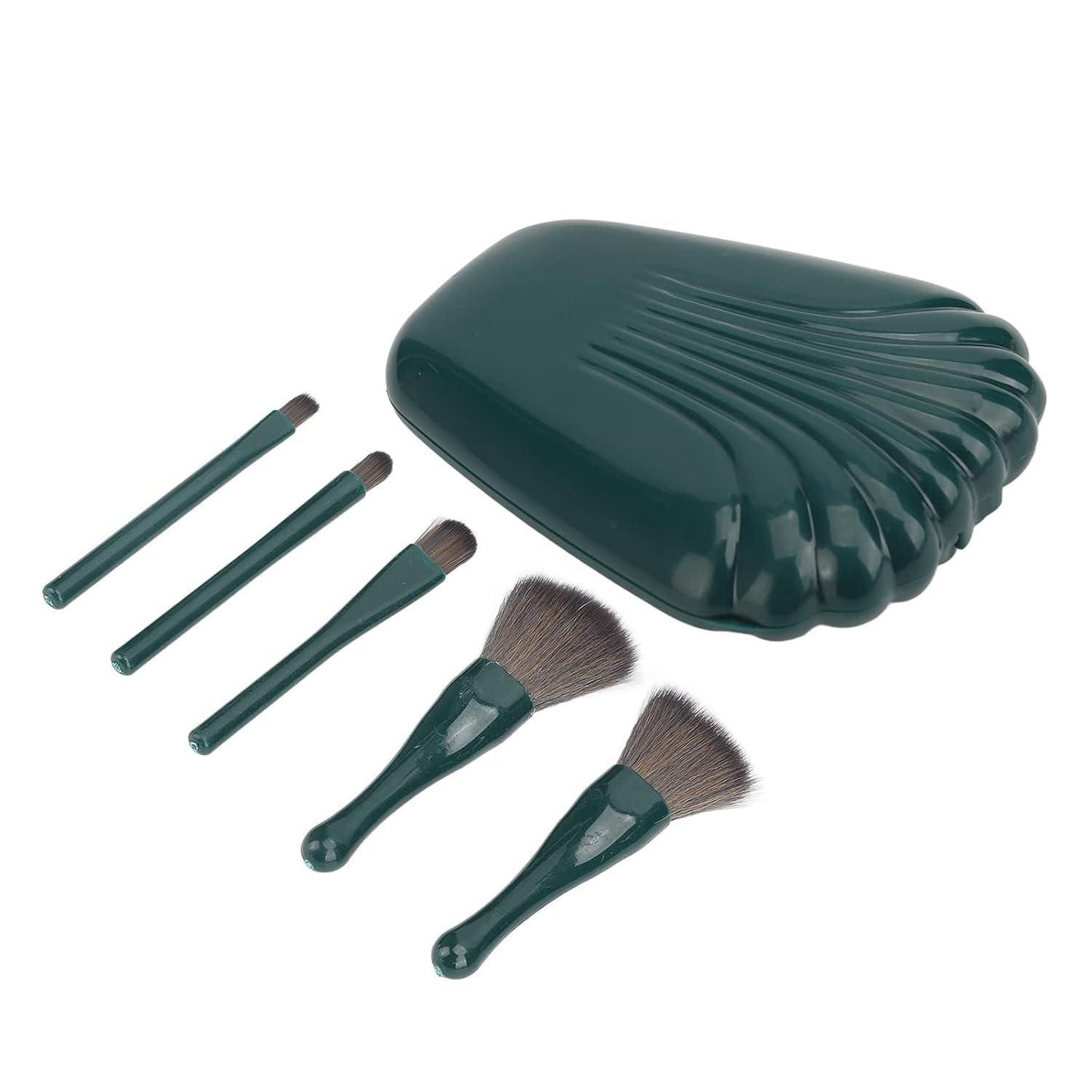 5pcs Soft Bristles Makeup Brush Set with Mirror Case ā Compact, Stylish & Travel-Friendly!