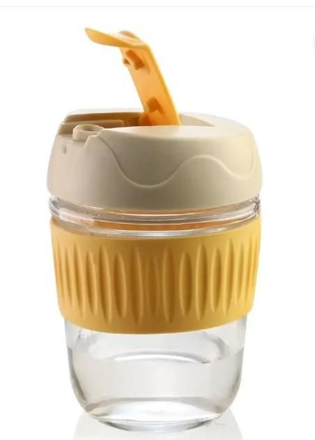Glass Tumbler with Airtight Lid and Straw – Eco-Friendly Sipping in Style!