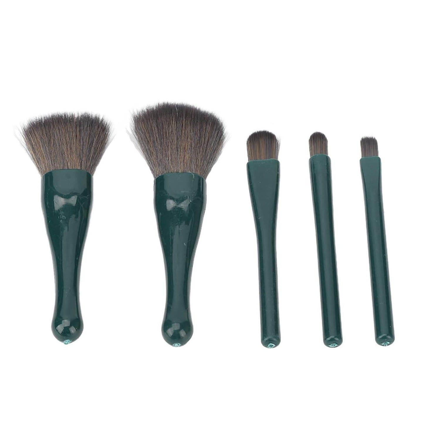 5pcs Soft Bristles Makeup Brush Set with Mirror Case ā Compact, Stylish & Travel-Friendly!