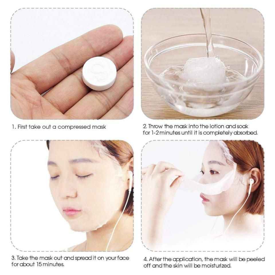 Disposable Face Mask Tablets (Pack of 50 pcs) – Compact, Hygienic & Ready to Use