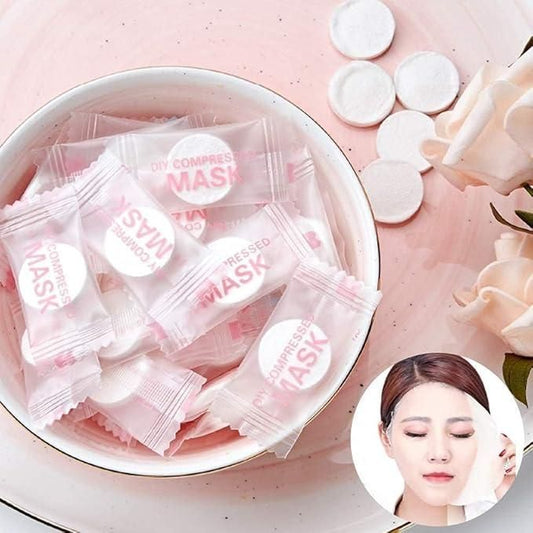 Disposable Face Mask Tablets (Pack of 50 pcs) – Compact, Hygienic & Ready to Use
