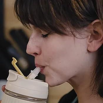 Glass Tumbler with Airtight Lid and Straw – Eco-Friendly Sipping in Style!